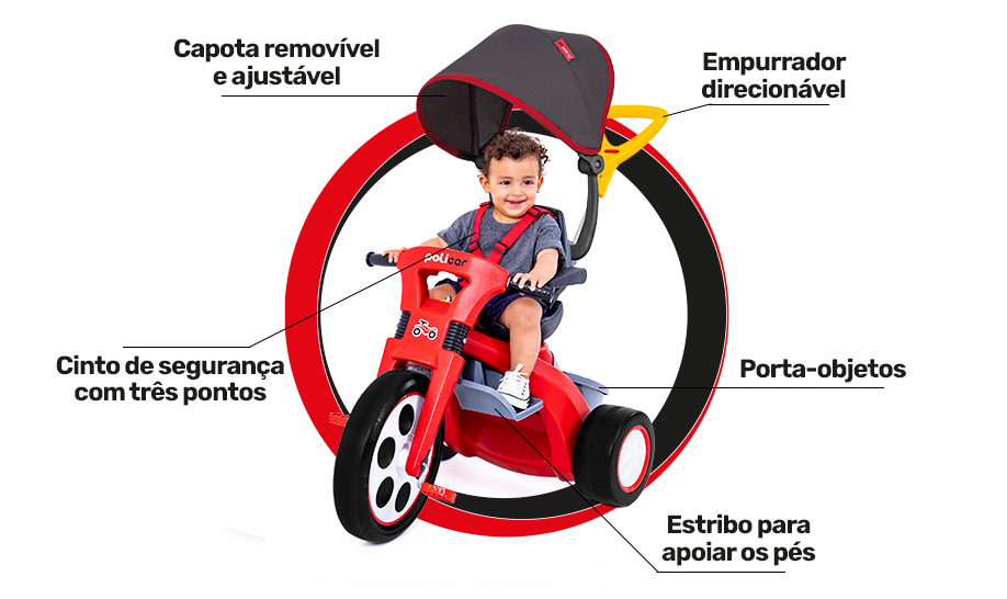 carrinho de passeio policiclo