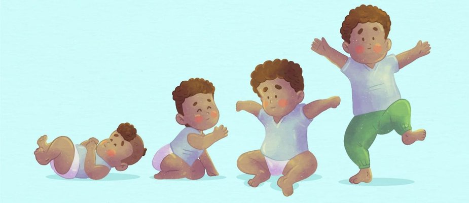 Salto de desenvolvimento de 1 ano.