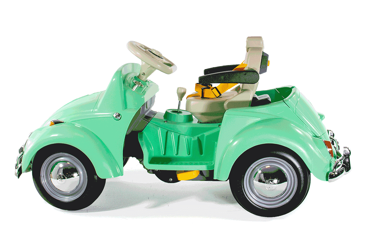 regulagem do assento de um carrinho eletrico infantil