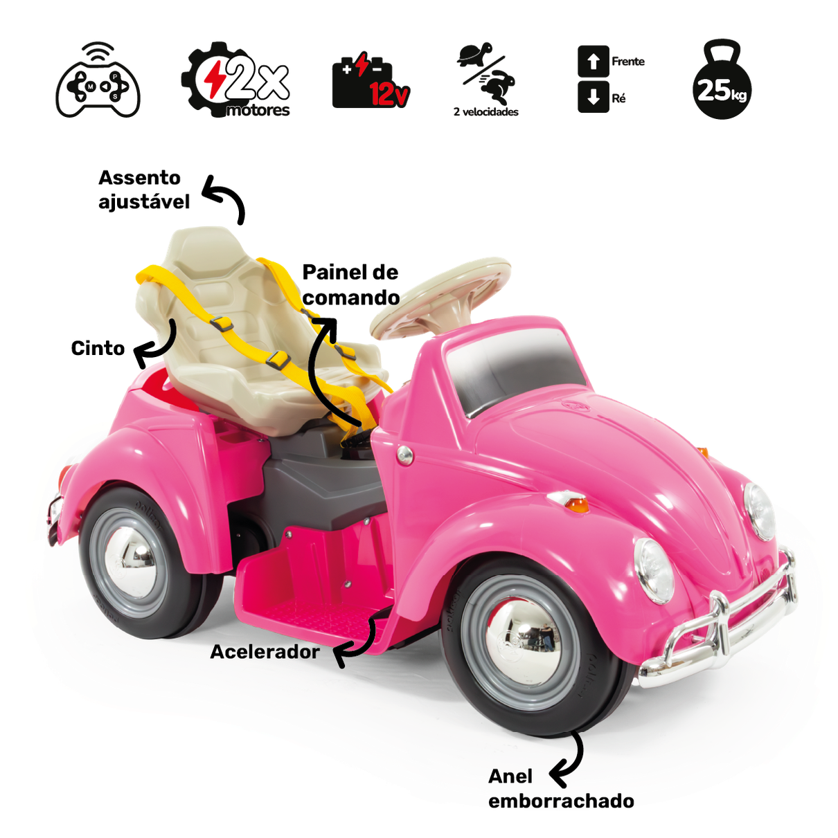 Bubblecar elétrico Carrinho infantil vintage (mobile)